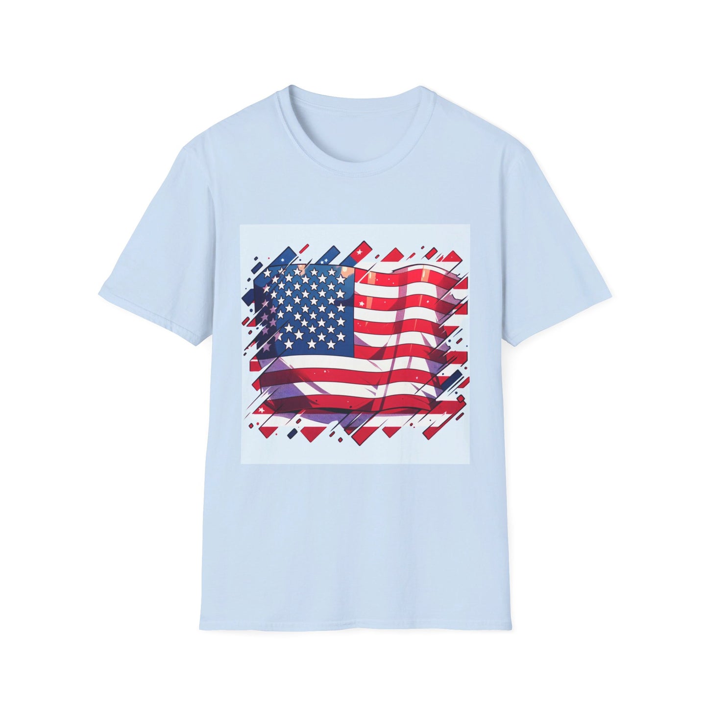 Anime and Pride: USA Flag T-shirt