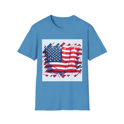 Anime and Pride: USA Flag T-shirt