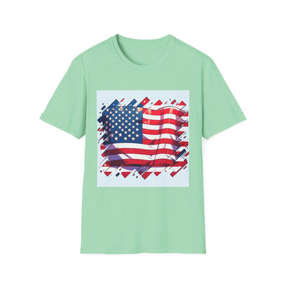 Anime and Pride: USA Flag T-shirt