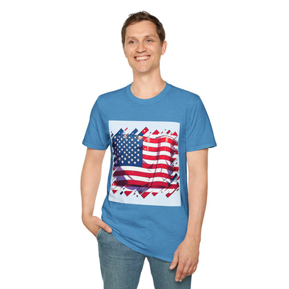 Anime and Pride: USA Flag T-shirt