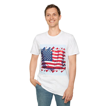 Anime and Pride: USA Flag T-shirt